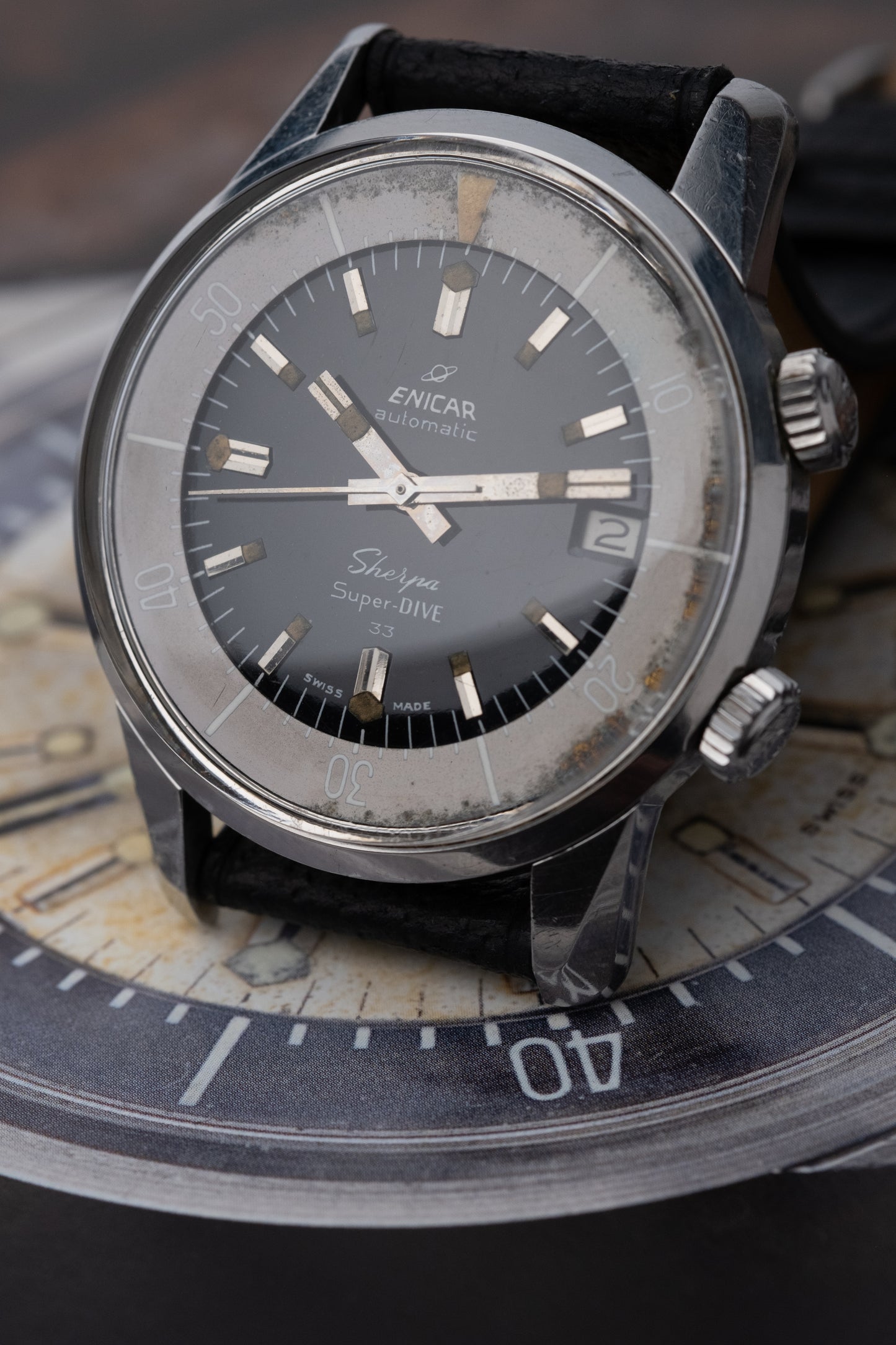 ENICAR Sherpa Super Dive 33 Super Compressor Ref. 125.006 Ex Military(1963)
