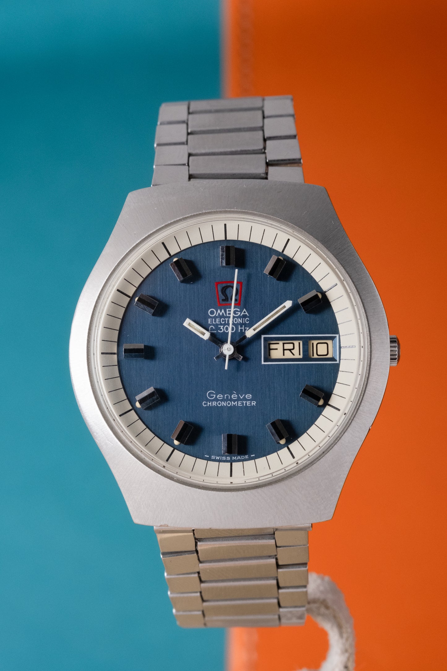 OMEGA f300Hz Geneve  Electronic Chronometer Ref. 198.020 FULL SET (1973)