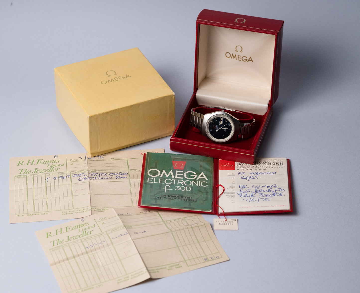 OMEGA f300Hz Geneve  Electronic Chronometer Ref. 198.020 FULL SET (1973)