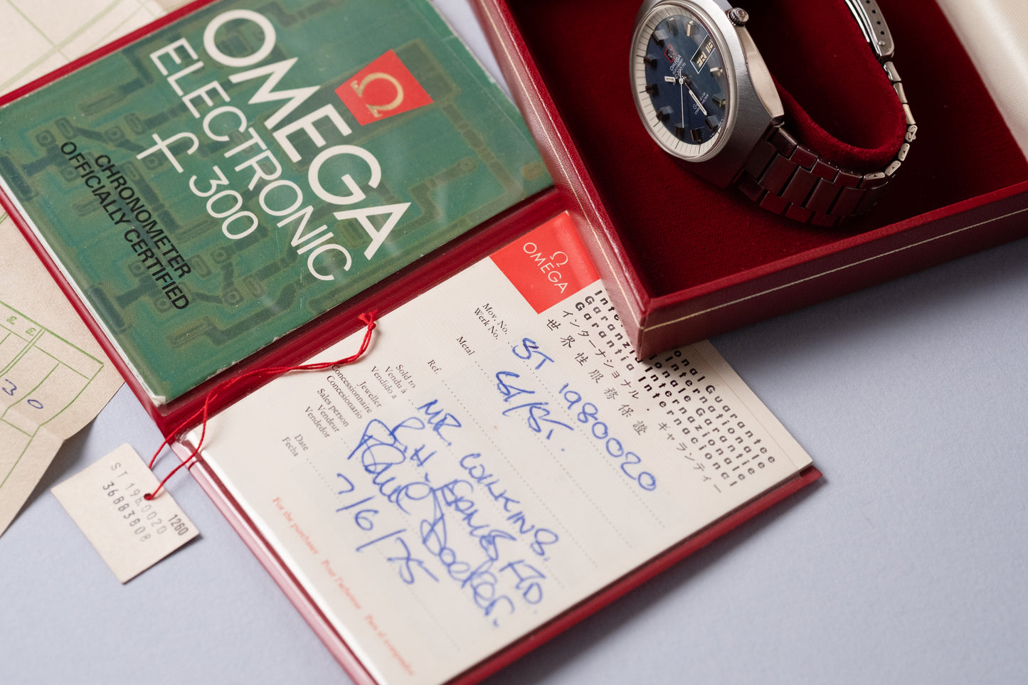 OMEGA f300Hz Geneve  Electronic Chronometer Ref. 198.020 FULL SET (1973)