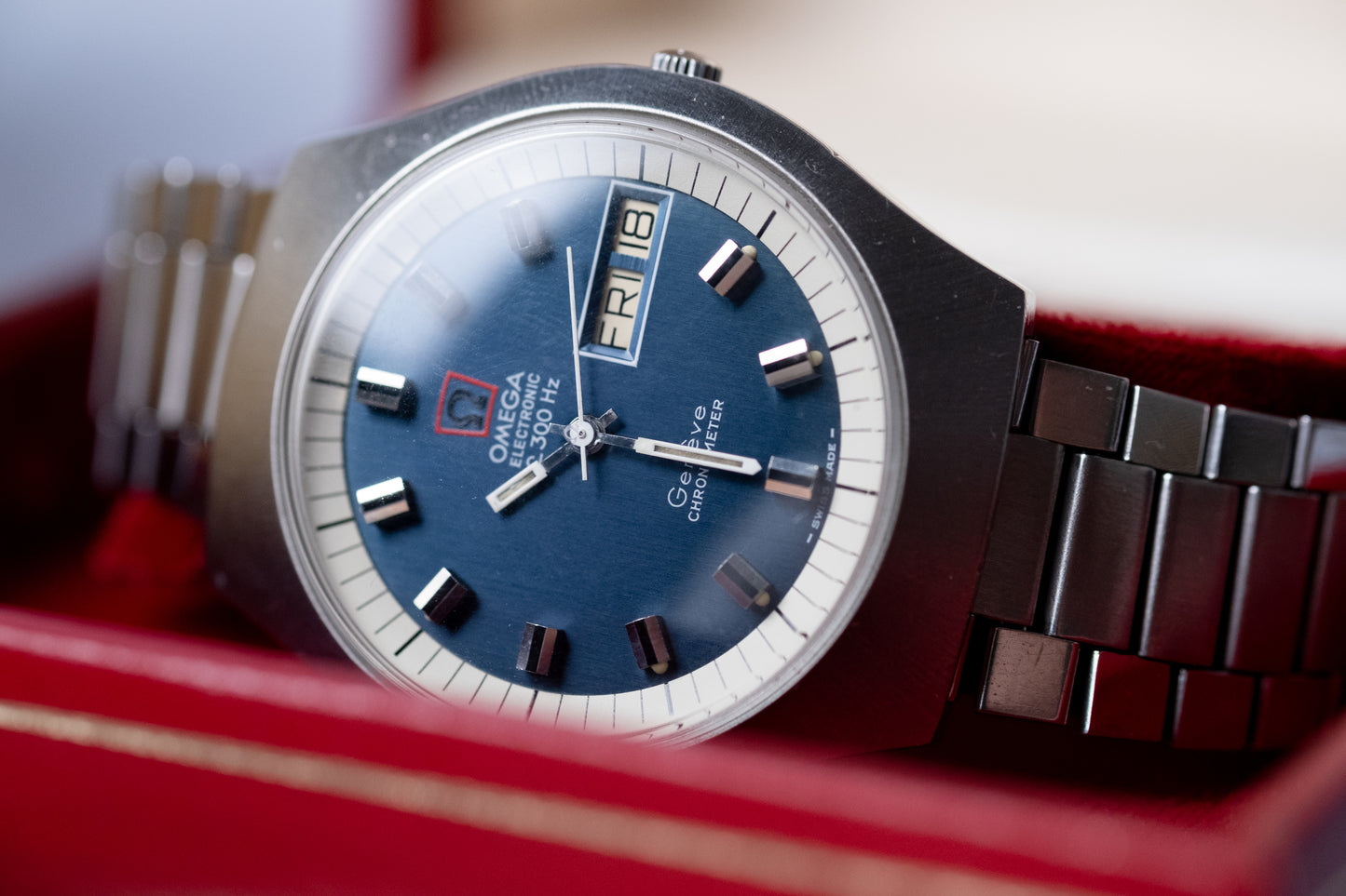 OMEGA f300Hz Geneve  Electronic Chronometer Ref. 198.020 FULL SET (1973)