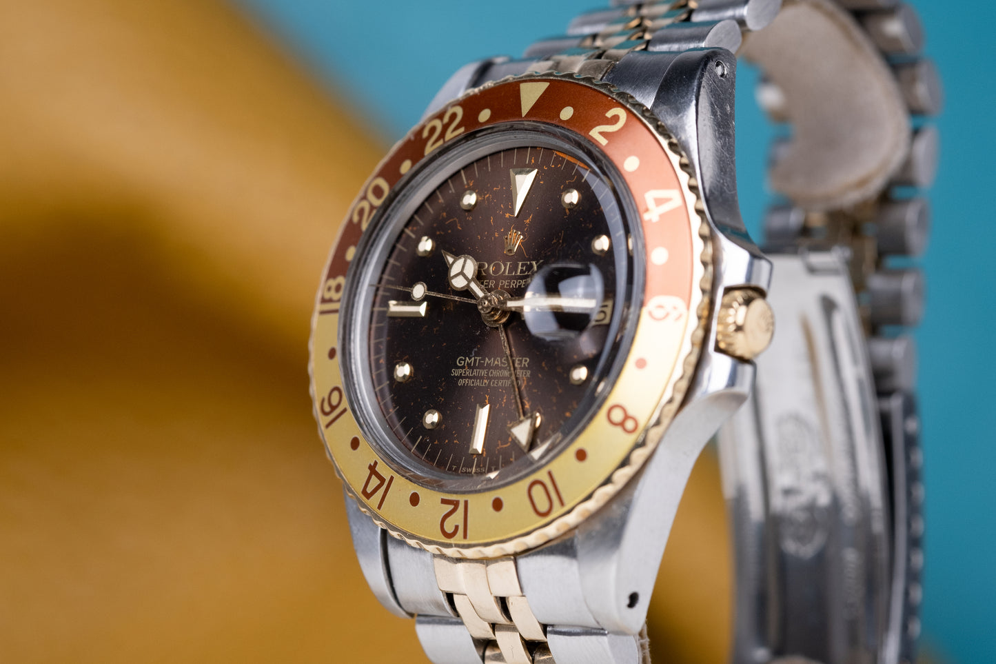 ROLEX GMT Ref. 1675 Tiger Eye Root Beer Nipple Dial (1979)
