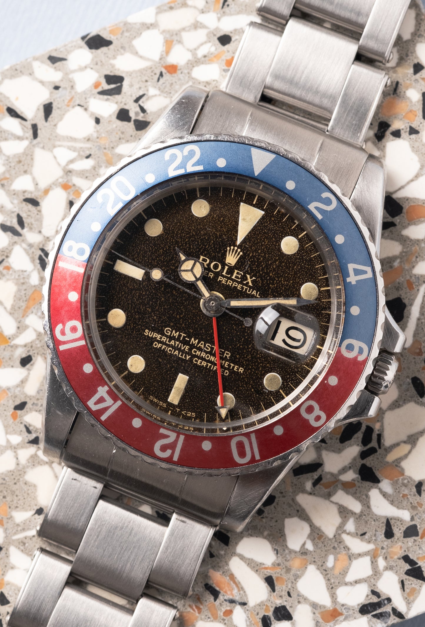 ROLEX GMT Master Ref. 1675 Gilt Gloss Tropical Dial (1966)