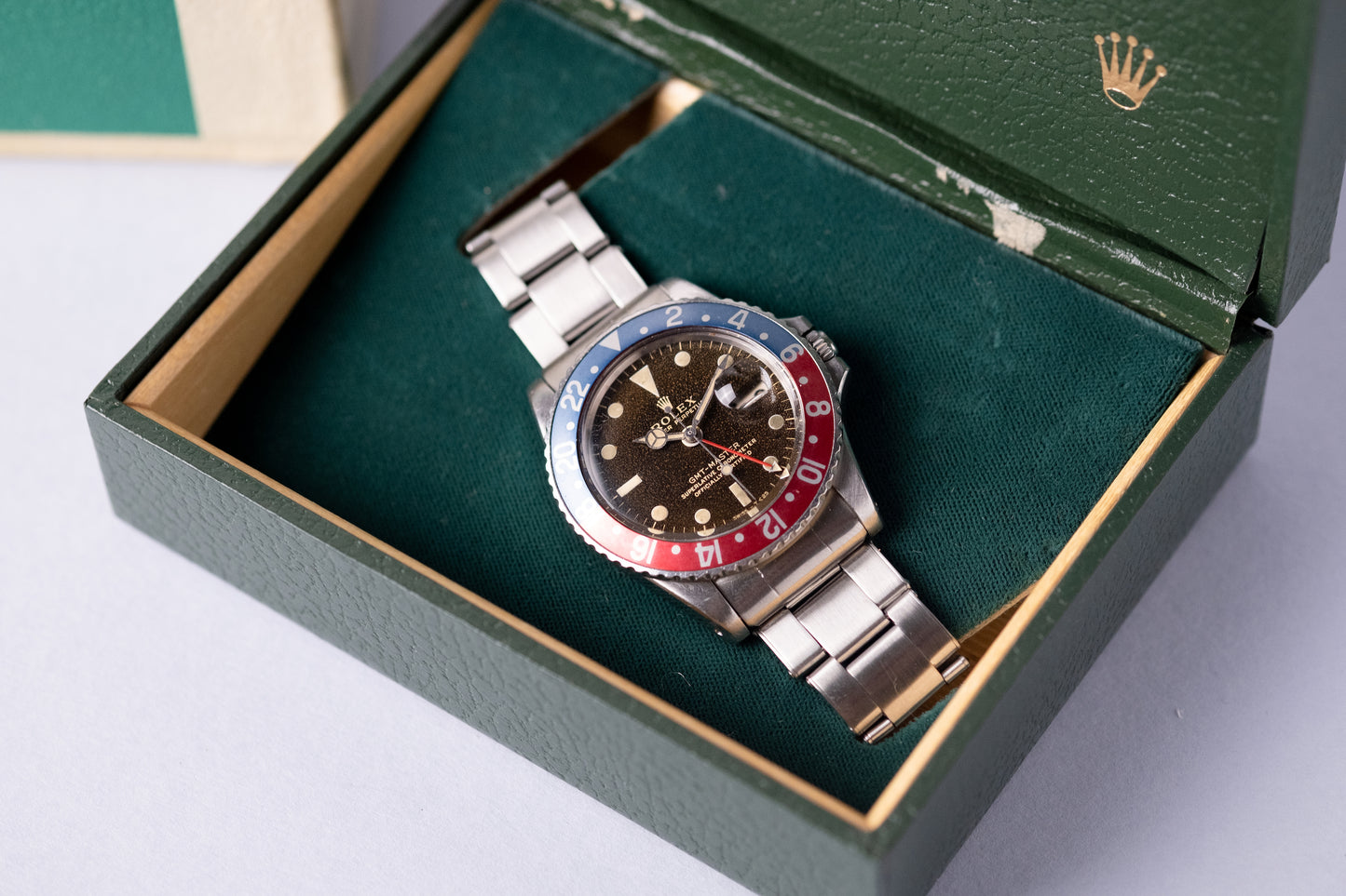 ROLEX GMT Master Ref. 1675 Gilt Gloss Tropical Dial (1966)