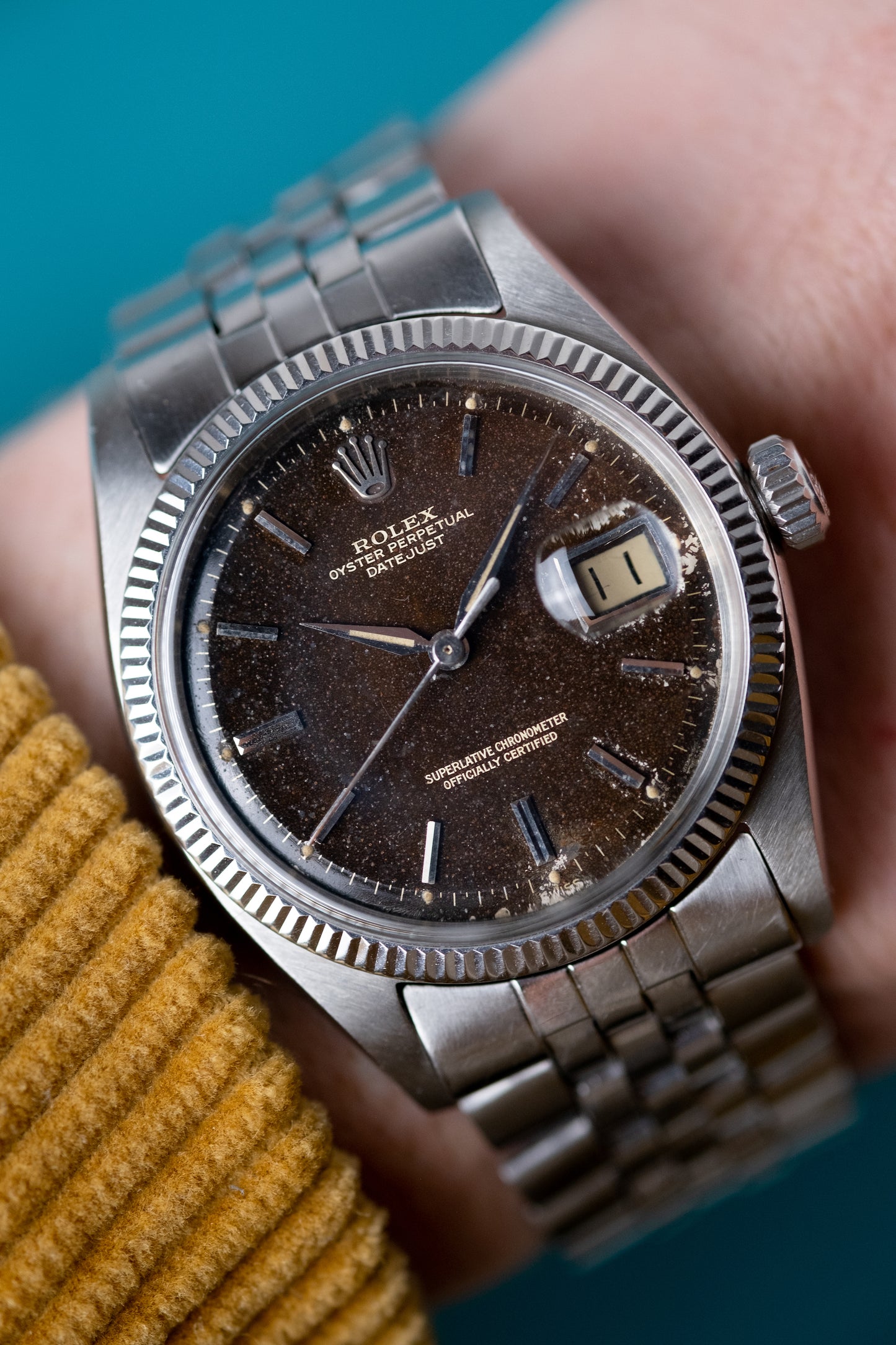 ROLEX Oyster Perpetual Datejust Ref. 1601 Tropical Gilt Dial (1961)