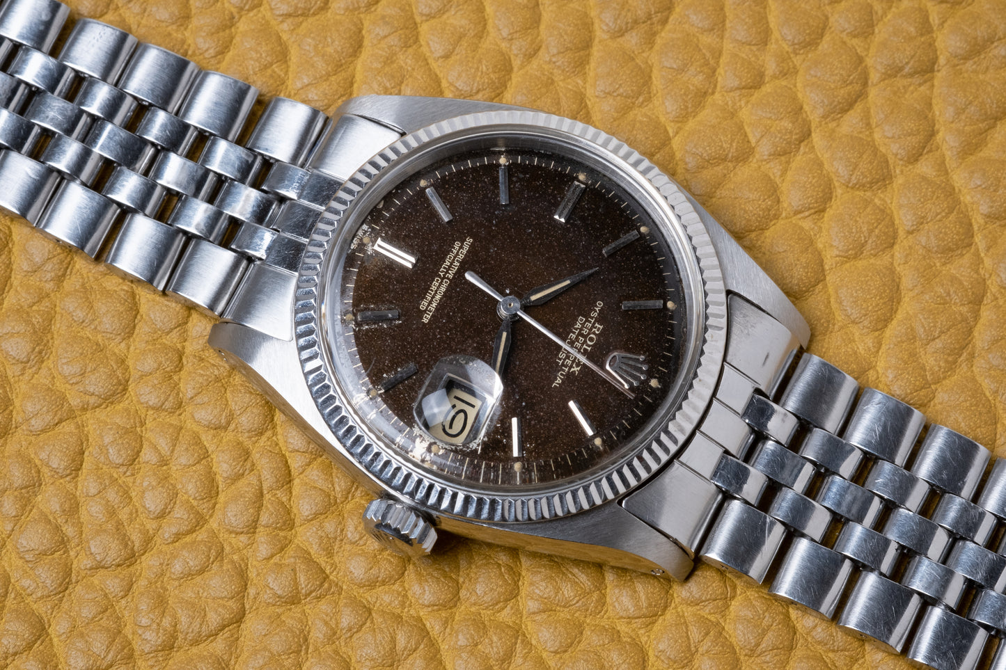 ROLEX Oyster Perpetual Datejust Ref. 1601 Tropical Gilt Dial (1961)
