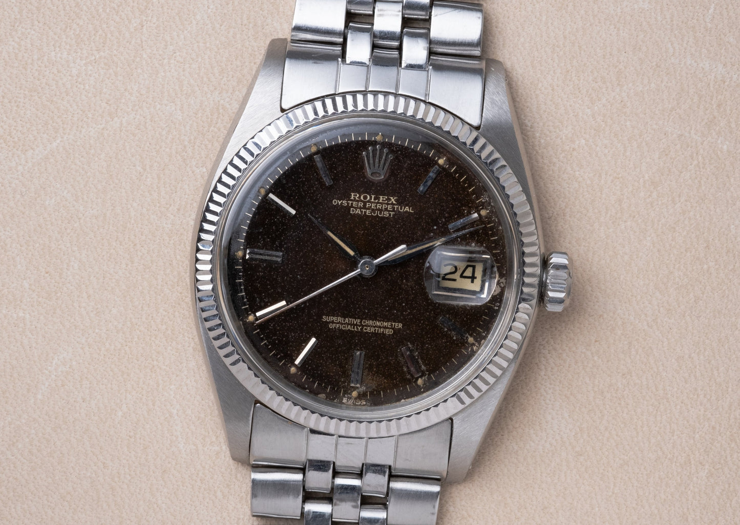 ROLEX Oyster Perpetual Datejust Ref. 1601 Tropical Gilt Dial (1961)