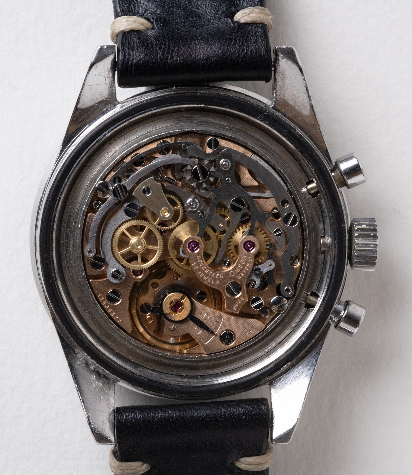 OMEGA Speedmaster Ref. 105.002 62 SC Straight Lug Pre Ed White Rare Transitional Model (1963)