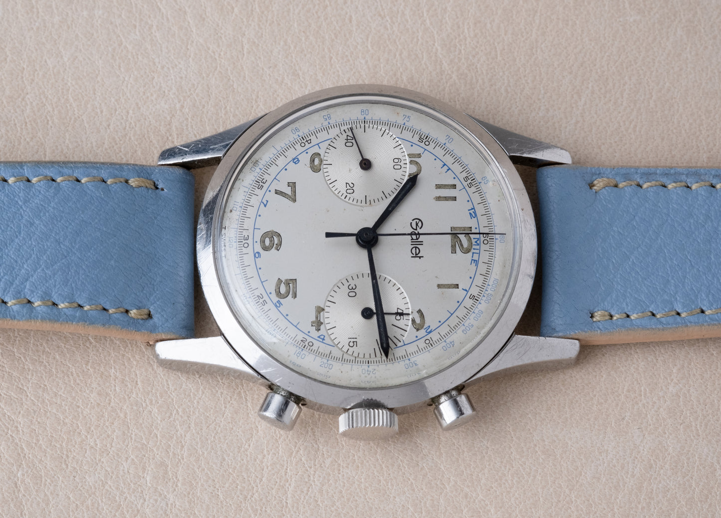 GALLET Multichron 45 Chronograph Valjoux 7730 (c. 1960s)