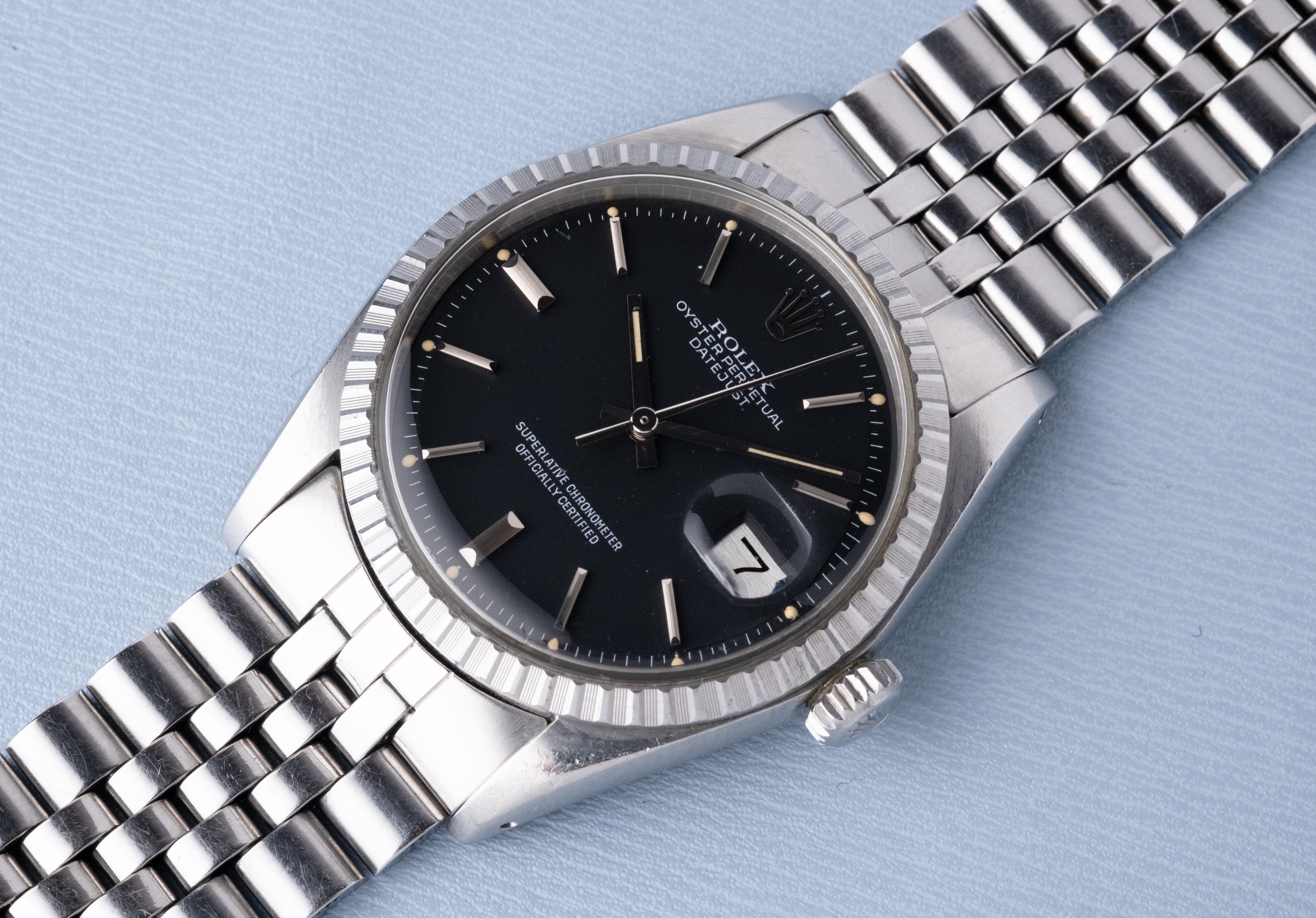 ROLEX Oyster Perpetual Datejust Ref. 1603 Black Sigma Dial (1975)