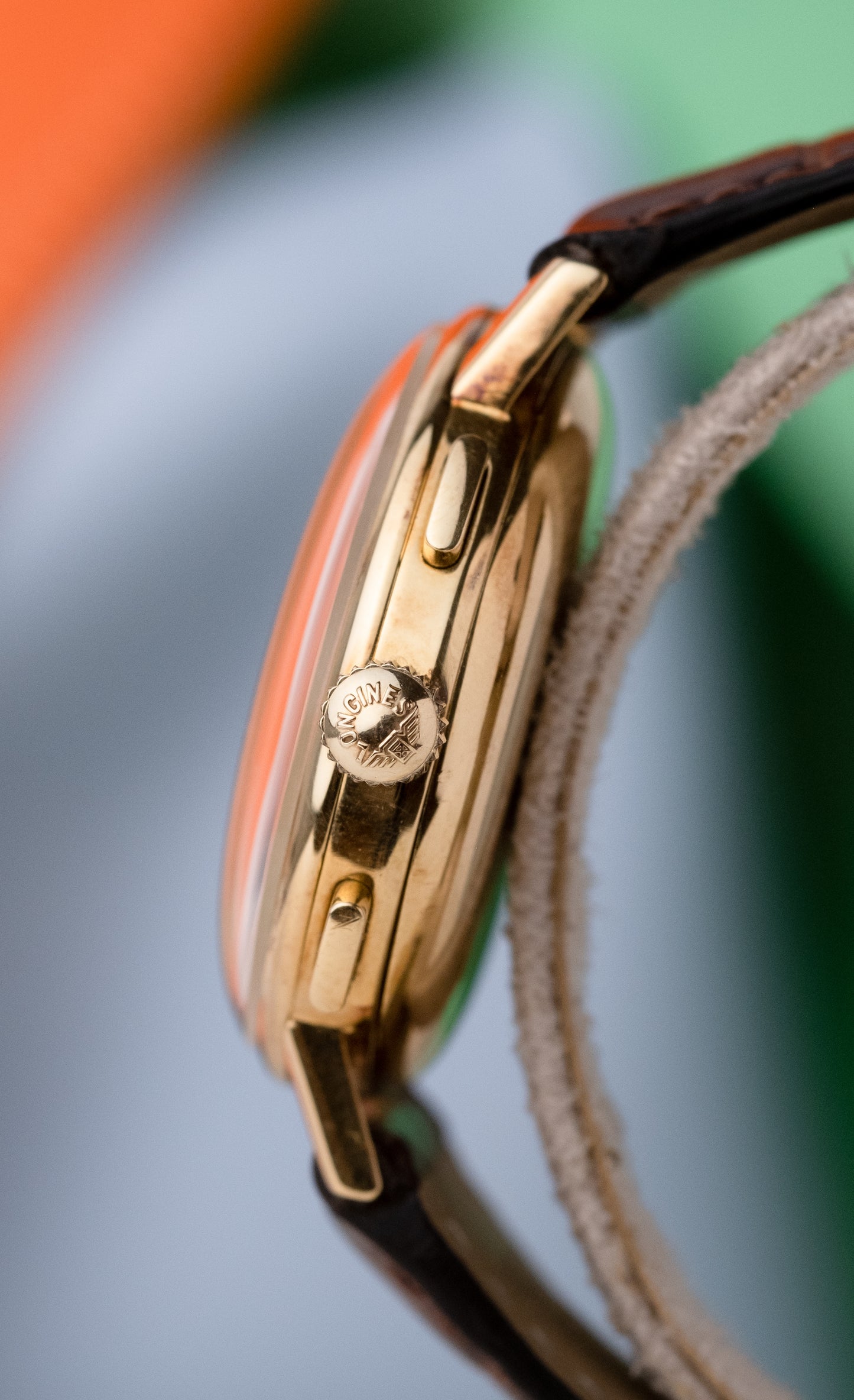 LONGINES 18ct Yellow Gold Flyback Chronograph Ref. 7414 Cal 30CH (1967)