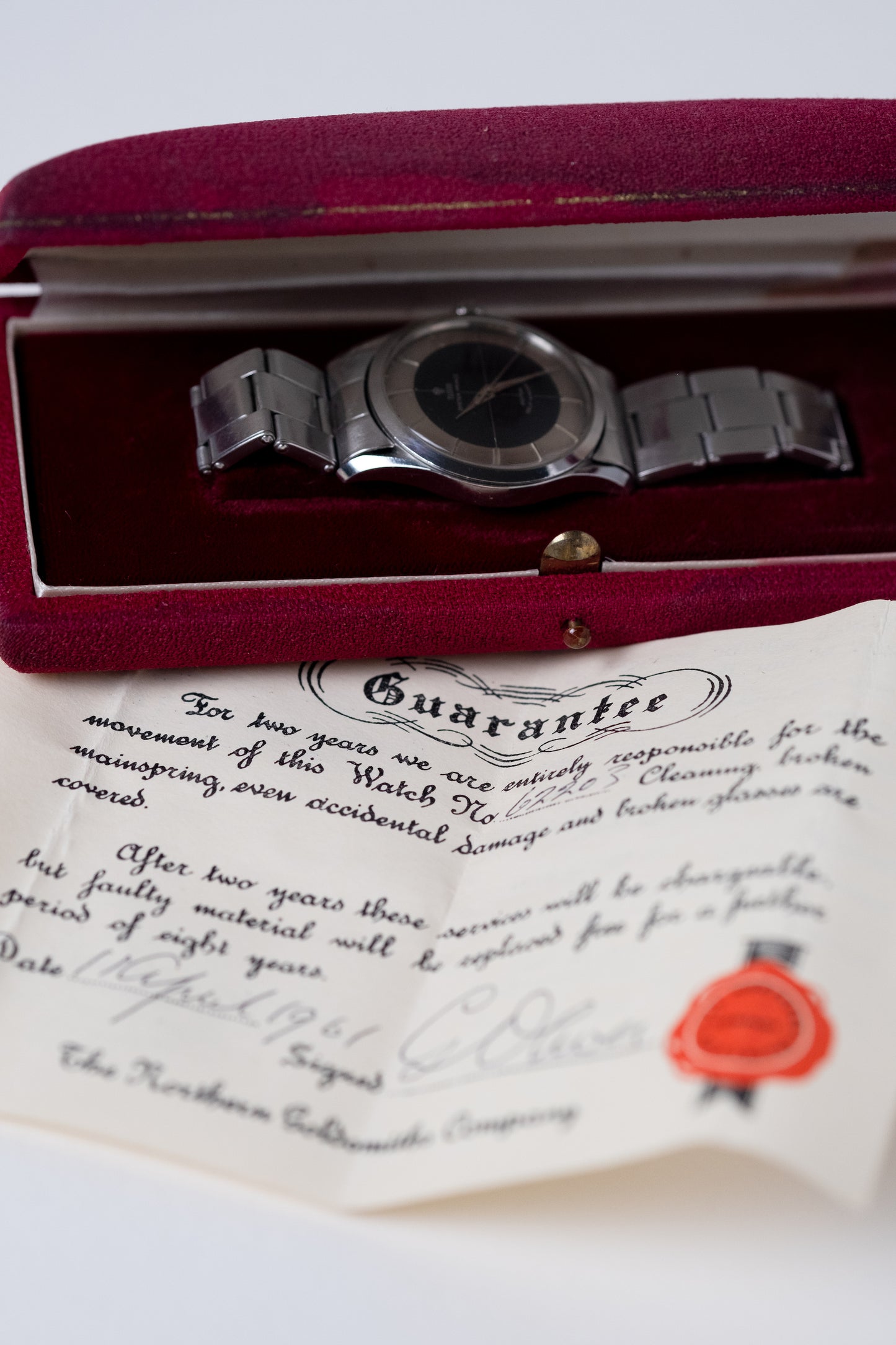 TUDOR Oyster Prince "Tuxedo" Ref. 7967 Box Receipt & Guarantee (1960)