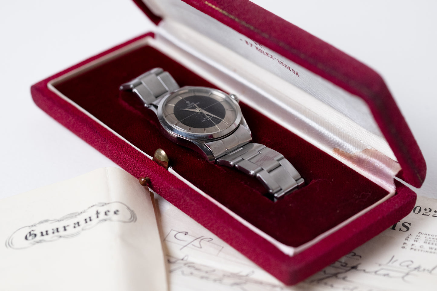 TUDOR Oyster Prince "Tuxedo" Ref. 7967 Box Receipt & Guarantee (1960)