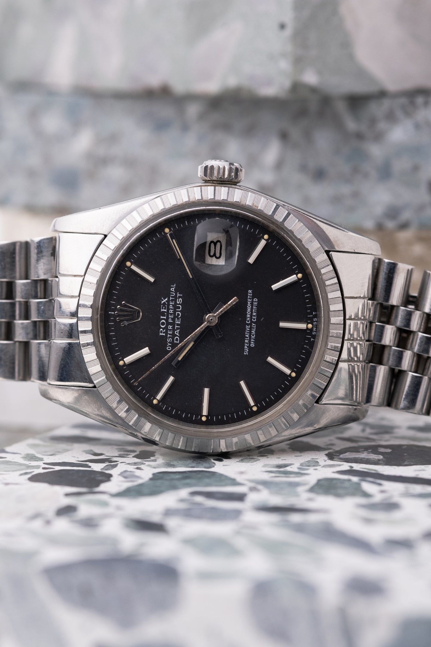 ROLEX Oyster Perpetual Datejust Ref. 1603 Matte Black Dial (1978)