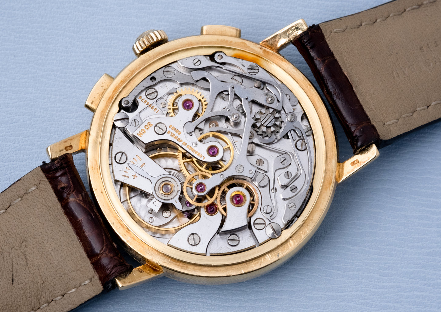 LONGINES 18ct Yellow Gold Flyback Chronograph Ref. 7414 Cal 30CH (1967)