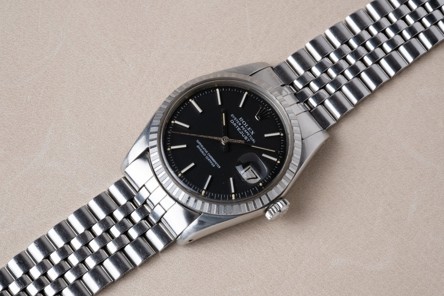 ROLEX Oyster Perpetual Datejust Ref. 1603 Matte Black Dial (1978)