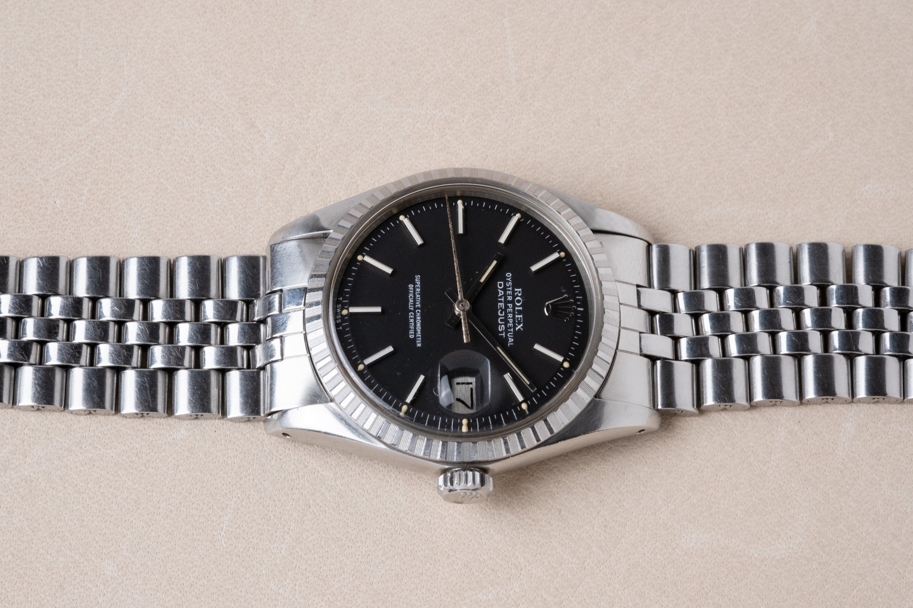 ROLEX Oyster Perpetual Datejust Ref. 1603 Matte Black Dial (1978)