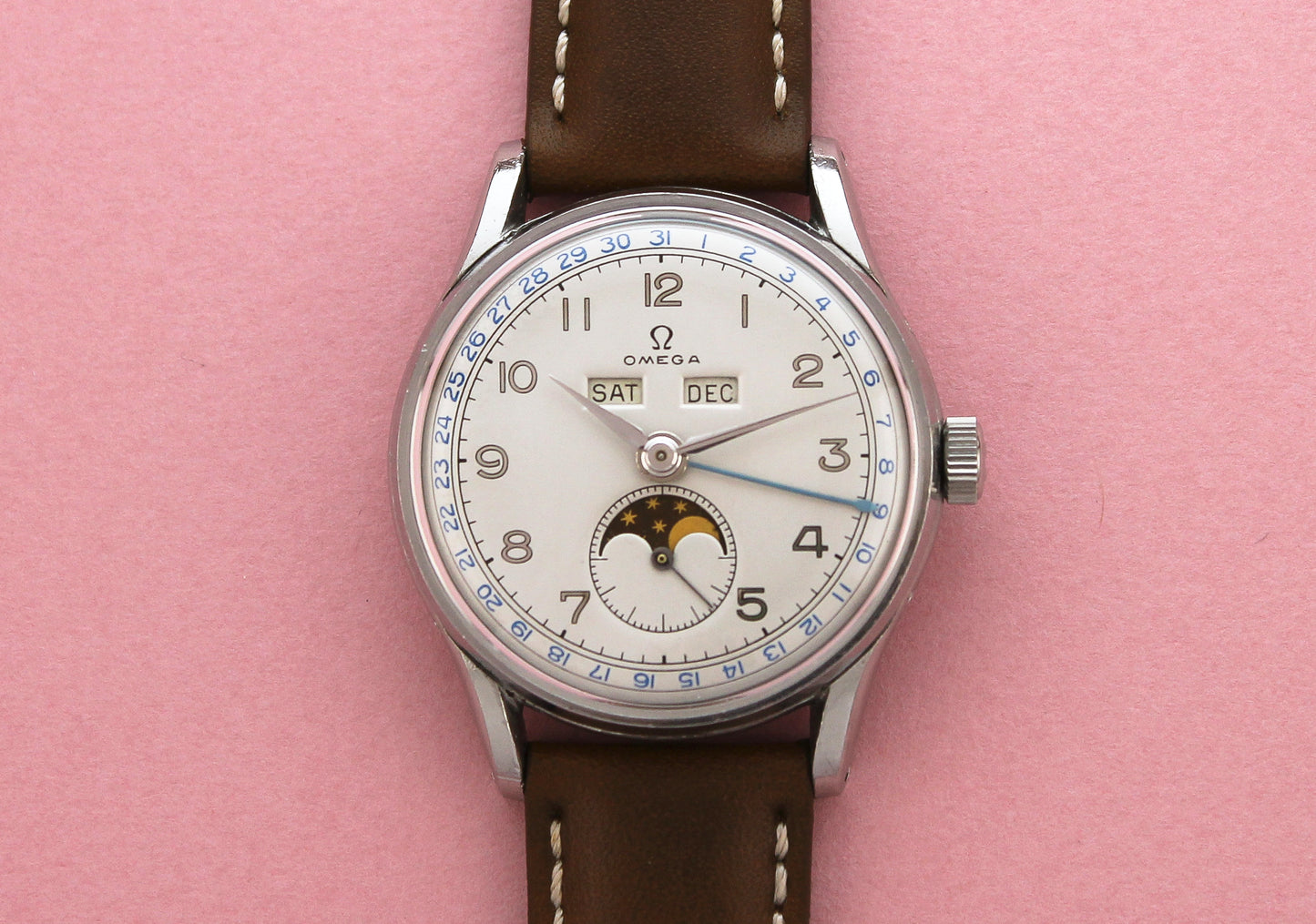 OMEGA Cosmic Triple Calendar Moonphase Ref 2471/1 (1948)