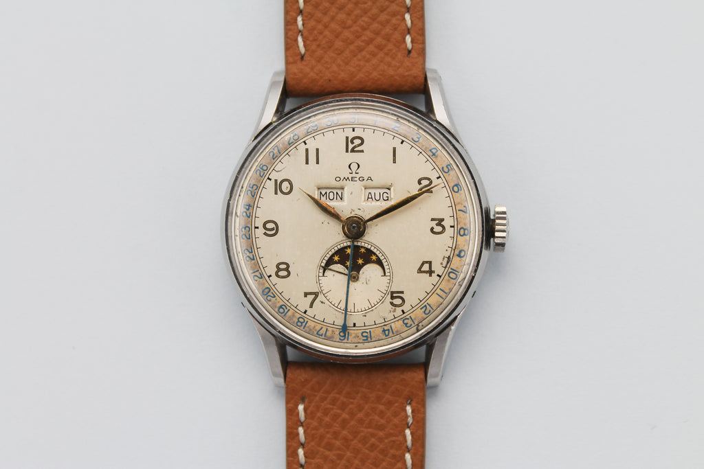 OMEGA Cosmic Triple Calendar Moonphase Ref 2471/1 (1946)