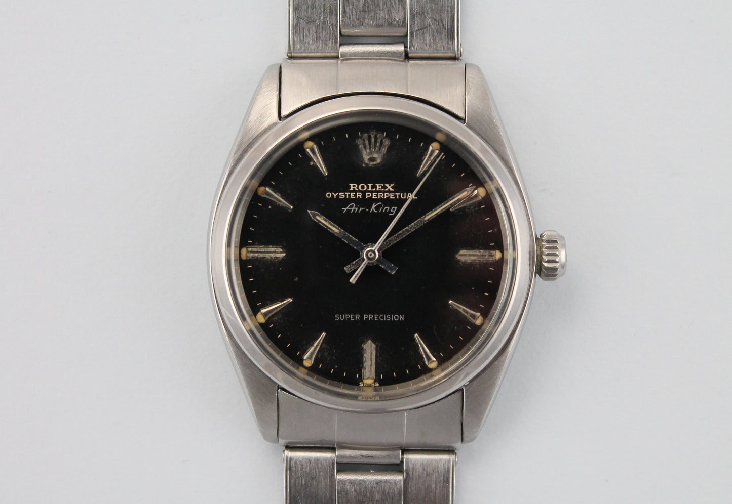 ROLEX Air King Super Precision Swiss only Gilt dial ref 5500 (1961)