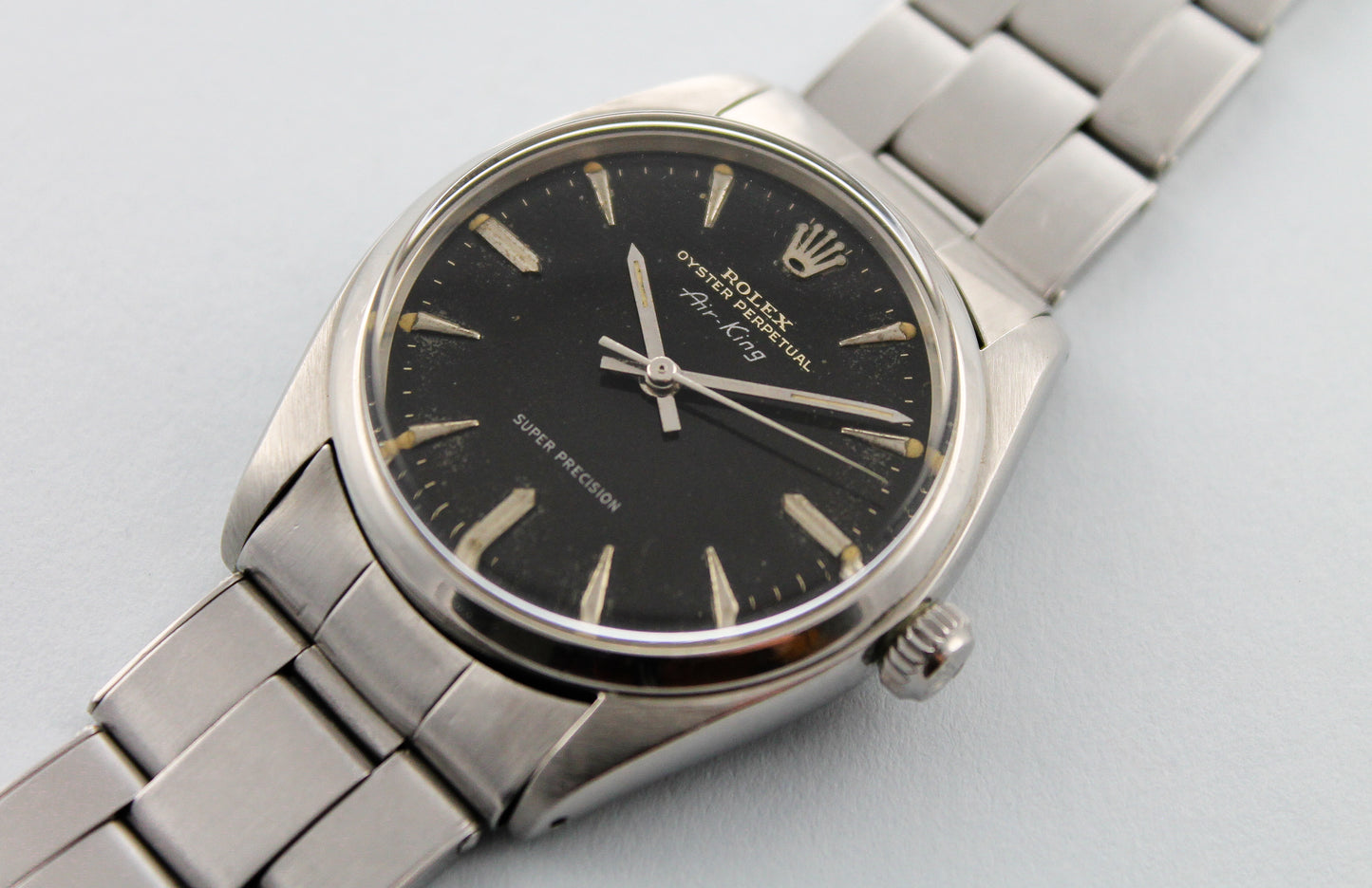 ROLEX Air King Super Precision Swiss only Gilt dial ref 5500 (1961)