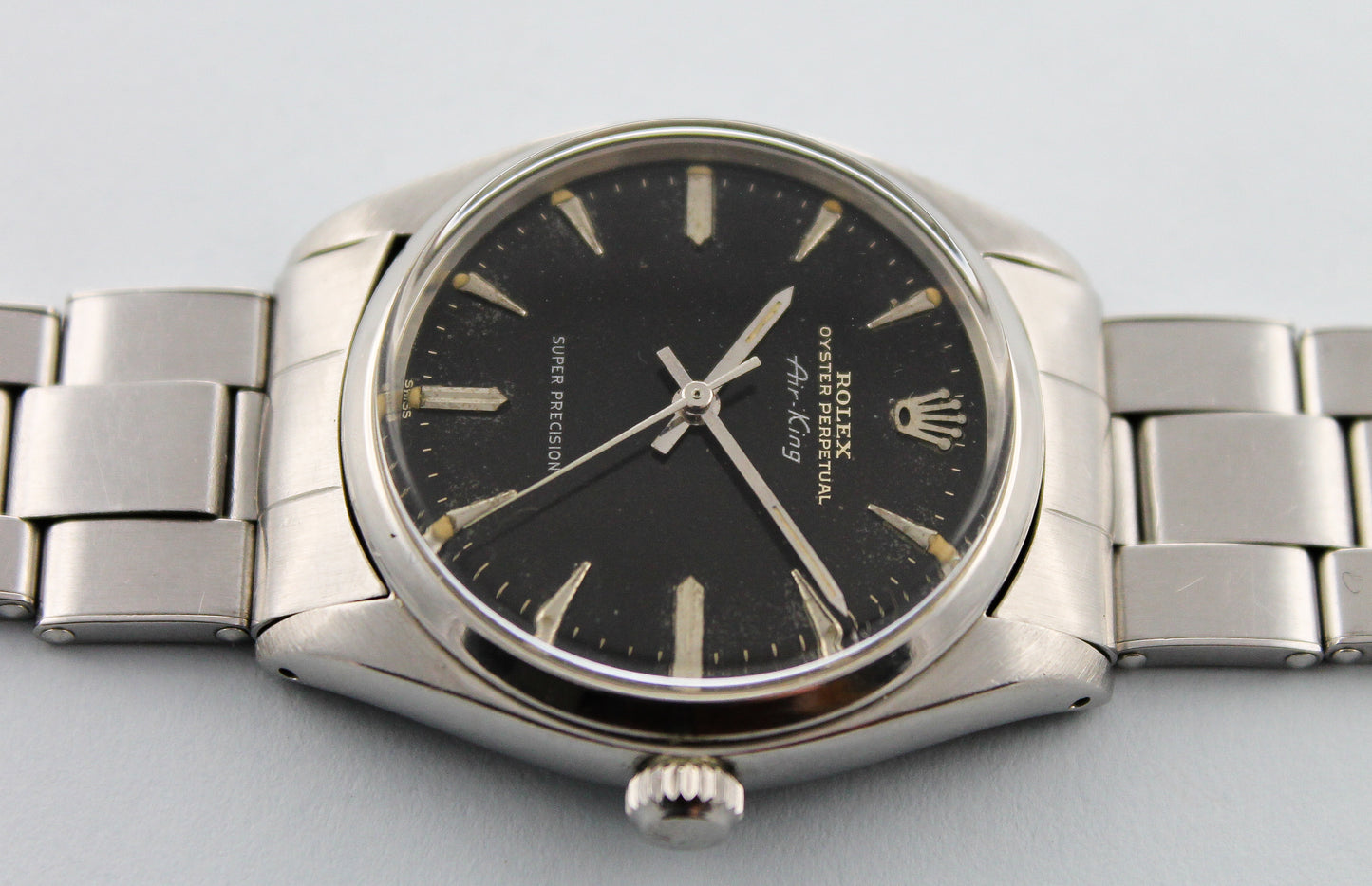 ROLEX Air King Super Precision Swiss only Gilt dial ref 5500 (1961)