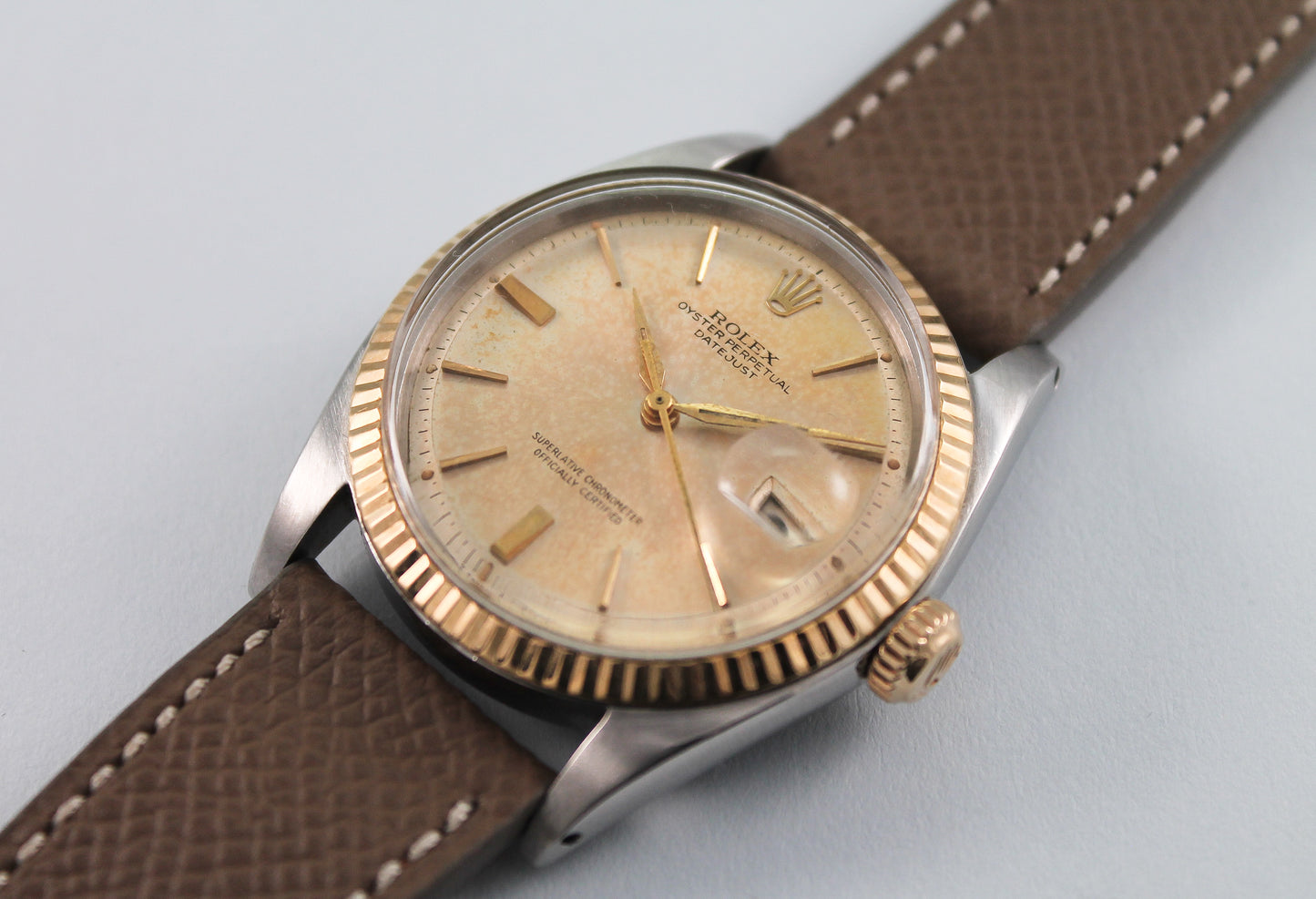 Rolex Two Tone Datejust "Door Stop" Dial Ref 1601 (1964)