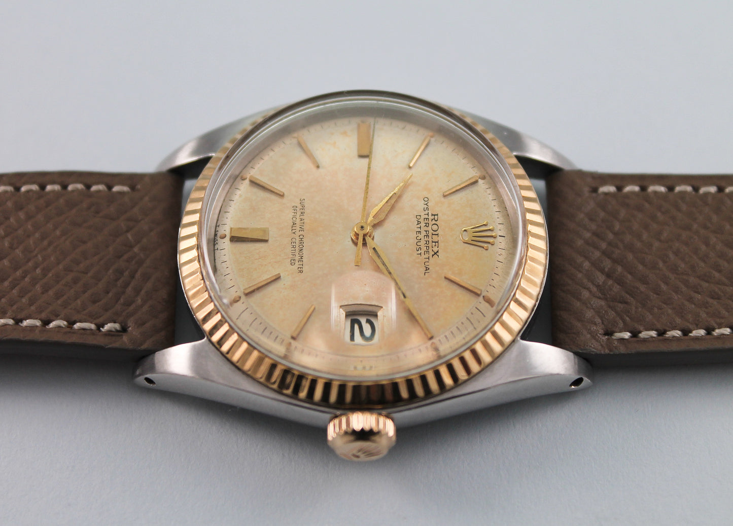 Rolex Two Tone Datejust "Door Stop" Dial Ref 1601 (1964)