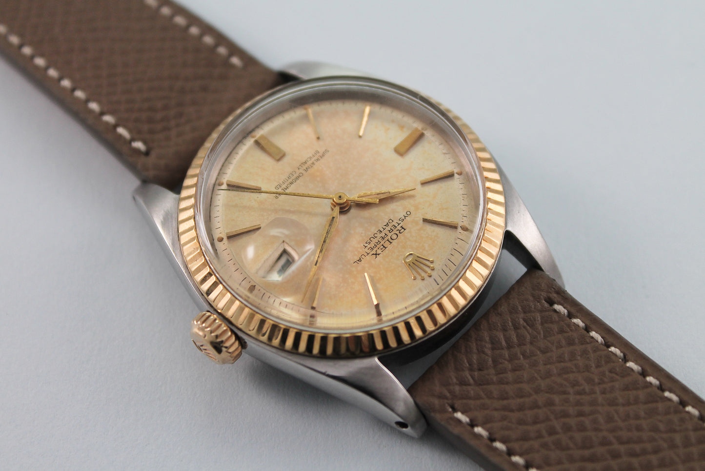 Rolex Two Tone Datejust "Door Stop" Dial Ref 1601 (1964)