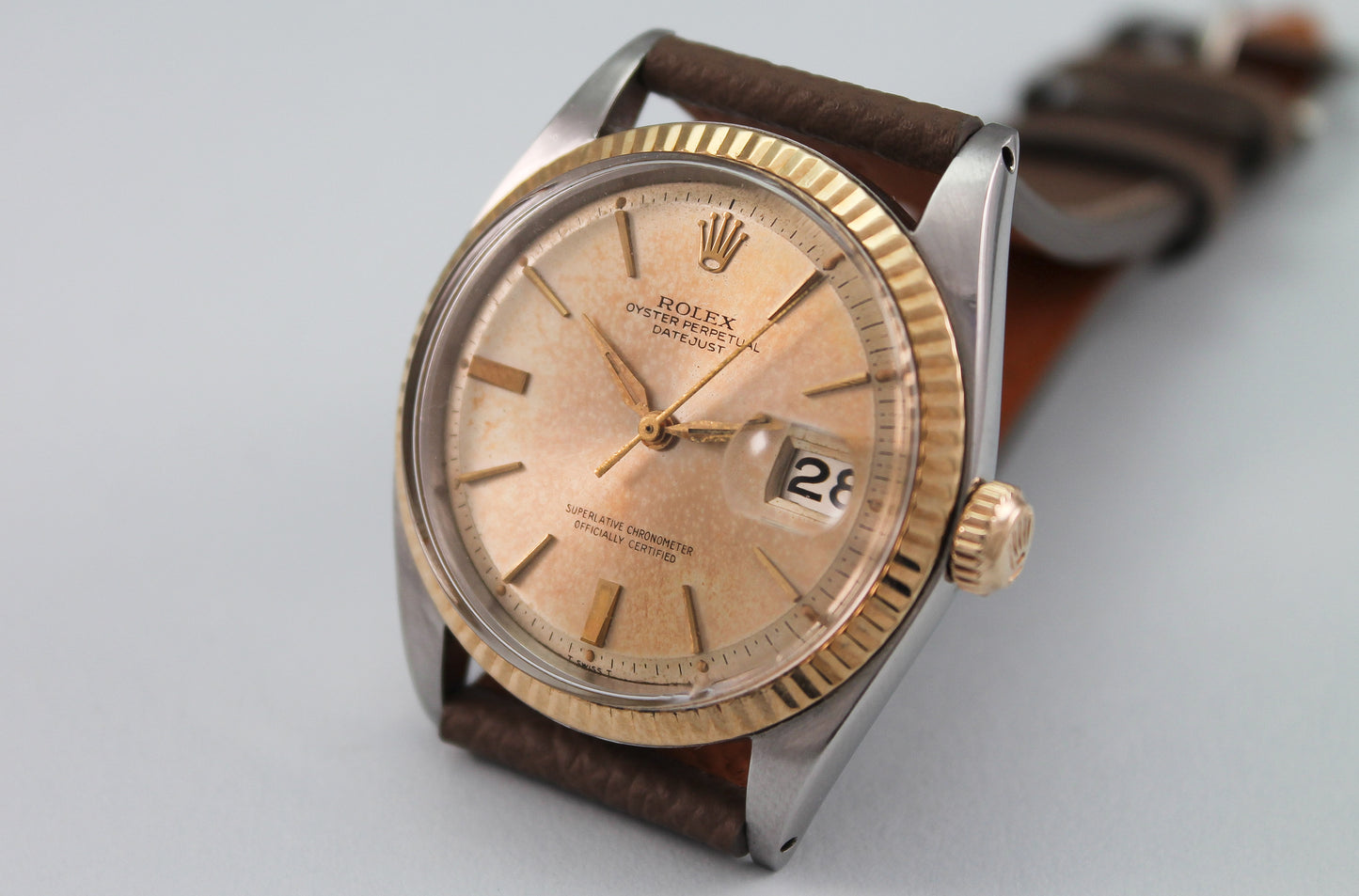 Rolex Two Tone Datejust "Door Stop" Dial Ref 1601 (1964)