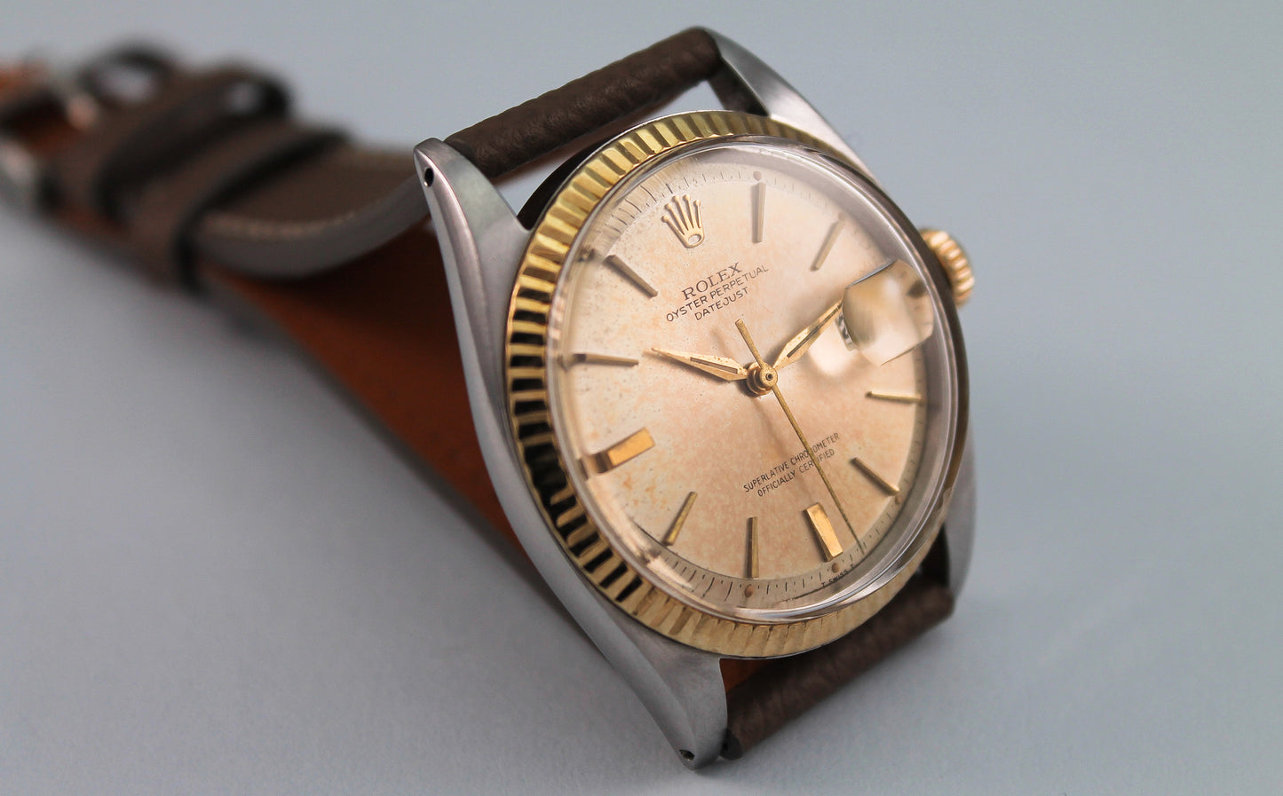 Rolex Two Tone Datejust "Door Stop" Dial Ref 1601 (1964)