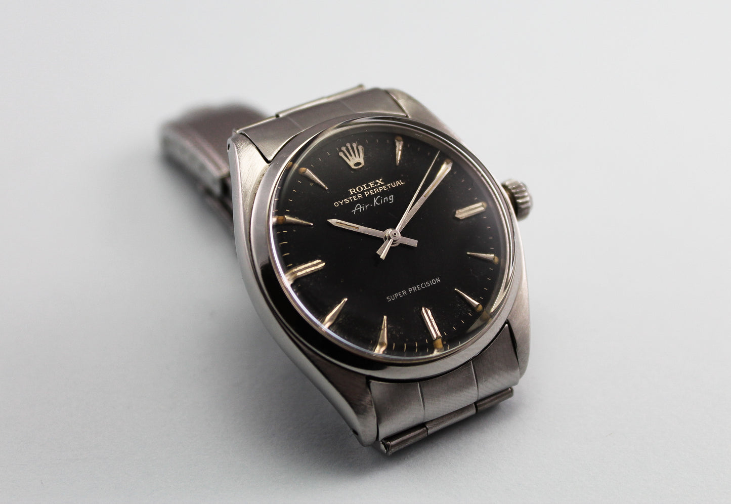 ROLEX Air King Super Precision Swiss only Gilt dial ref 5500 (1961)