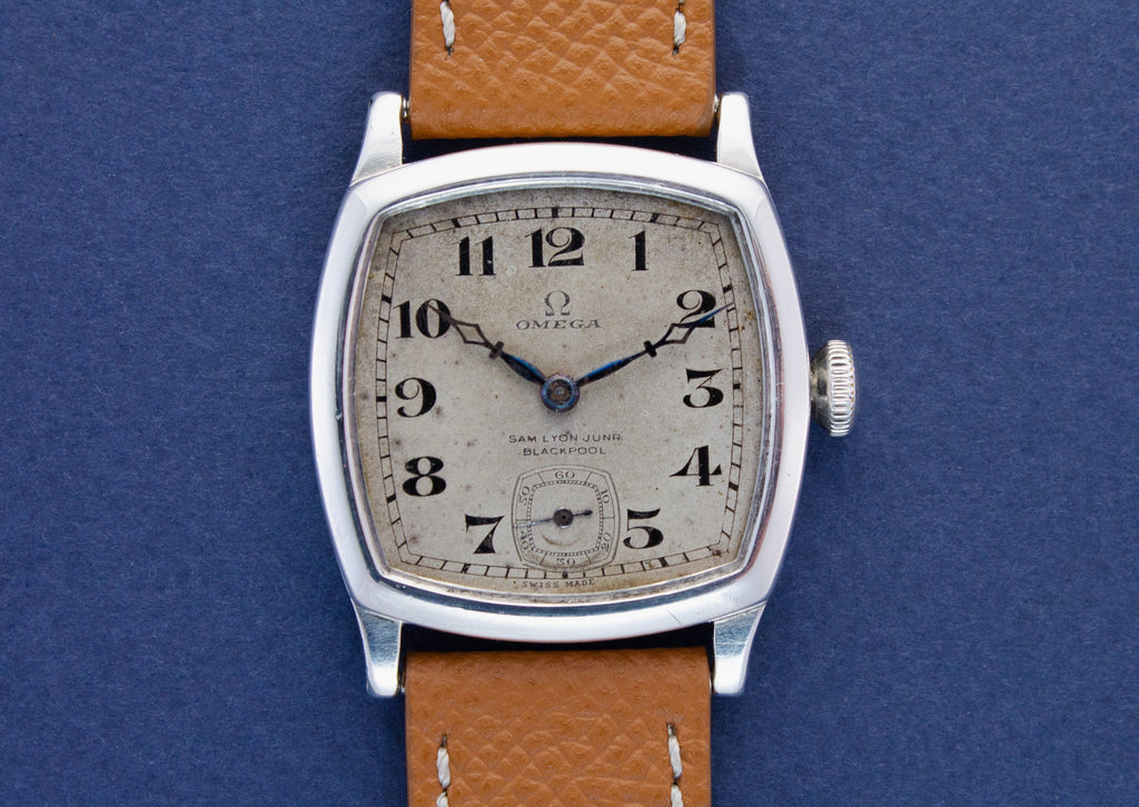 OMEGA Silver Cushion Art Deco numerals cal. 26.5 (1923)