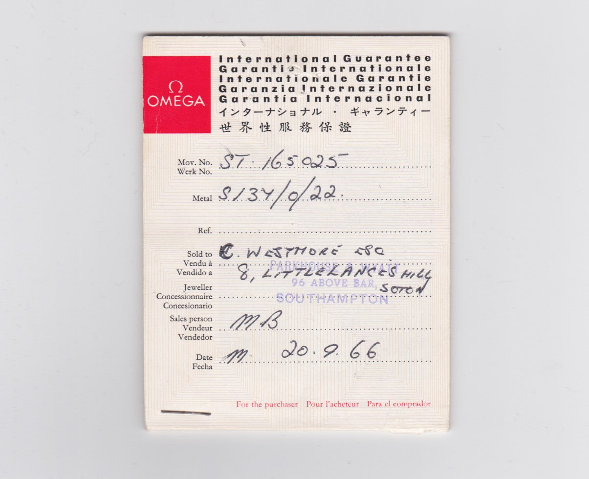 OMEGA Seamaster 300 Ref. 165.024 (1965)
